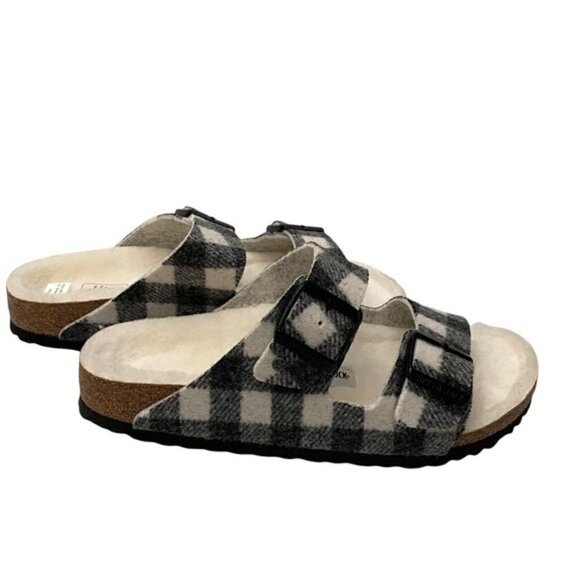 Birkenstock Arizona Rivet Plaid White Narrow Fit Men’s Szs 39/US 6 and 40/US 7 main image 6